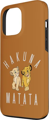 Vista 2 de Funda para iPhone 13 Pro Max Disney The Lion King Simba y Nala Hakuna Matata