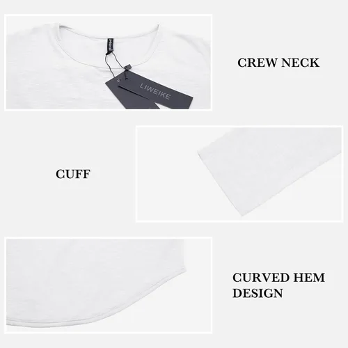 Vista 3 de Camiseta hipster Hip Hop de cuello redondo para hombre