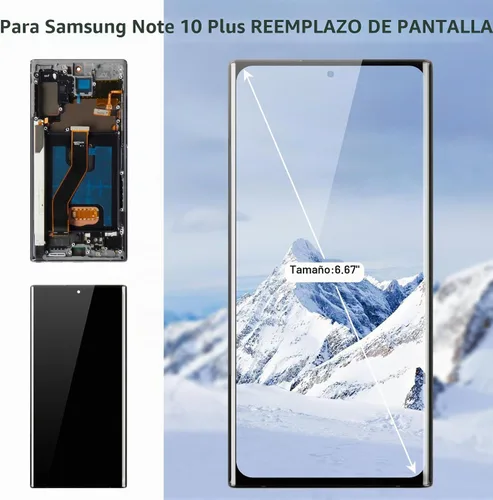 Vista 2 de OLED para Samsung Note 10 Plus Reemplazo de pantalla 0.14 oz para Samsung Galaxy Note 10 Plus 0.18 oz LCD Digitalizador Pantalla táctil para Samsung