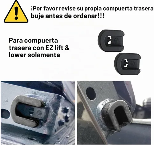 Vista 2 de APPERFiT Buje de compuerta trasera para bisagra de compuerta trasera 2PCS compatible con Chevy Silverado 1500 2500HD 3500HD Colorado 2014-2020, GMC