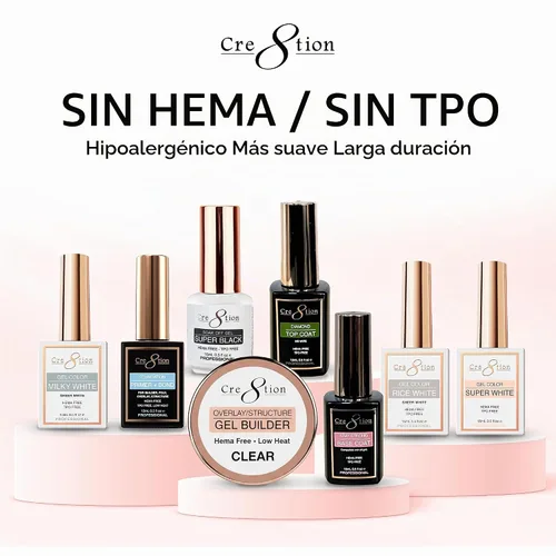 Vista 7 de Cre8tion - Capa base de gel Soak Off, sin HEMA y sin TPO, 0.3 onzas líquidas