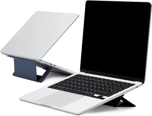 Vista 6 de MOFT Soporte para computadora portátil para escritorio, soporte de computadora adhesivo con doble ángulo, soporte elevador ergonómico