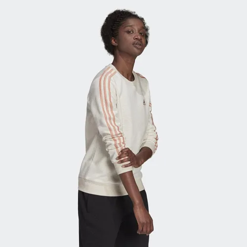 Vista 30 de adidas Sudadera Essentials de forro polar con 3 rayas para mujer