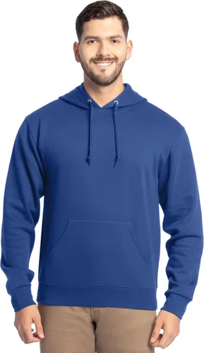 Vista 10 de Fruit of the Loom Men's Eversoft Fleece Pullover Hooded Sweatshirt, Moisture Wicking & Breathable Jersey jaspeado caqui