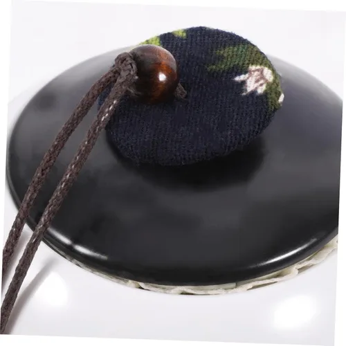 Vista 4 de BESTonZON Jarra de té de oficina para dulces, tarro de té de cerámica, recipiente sellado para alimentos, contenedor de café, contenedor