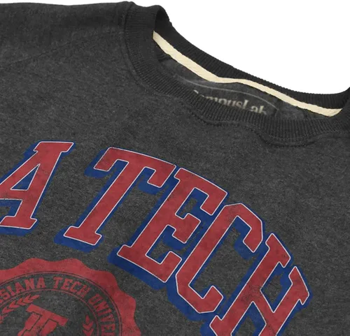 Vista 2 de Campus Lab Collegiate Classic Seal Unisex Adulto Slim Fit Sudadera Sudadera Cuello Redondo Colección
