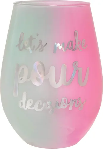 Vista 6 de Slant Collections Creative Brands - Vaso de vino sin tallo jumbo, 30 onzas, felicitaciones