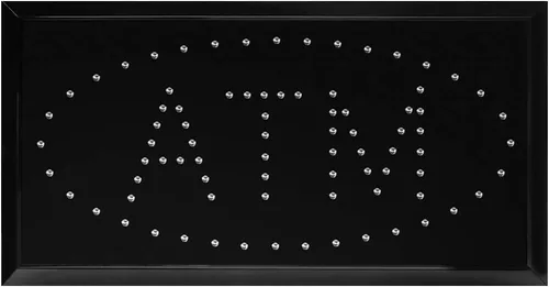 Vista 2 de Boshen Letrero LED de cajero automático para negocios, pantalla LED, tablero de anuncios de movimiento animado con interruptor intermitente y modo