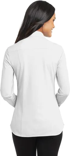 Vista 3 de Port Authority Camisa de vestir de punto dimensión para mujer (L570) -acorazado -XL, gris (Battleship Grey)