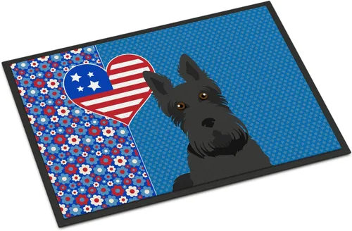 Vista 191 de Caroline's Treasures WDK5119JMAT Airedale Terrier USA - Tapete para interiores o exteriores, 24 x 36 pulgadas, tapete para puerta delantera