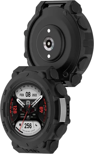 Vista 3 de Funda protectora compatible con Amazfit T-Rex 2, carcasa de parachoques, TPU antiarañazos, marco para Amazfit T-Rex 2 T-Rex2, accesorios de reloj 3