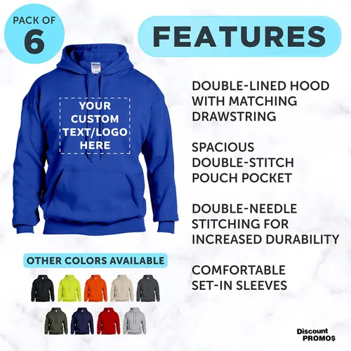Vista 2 de Gildan - Sudaderas con capucha para adultos