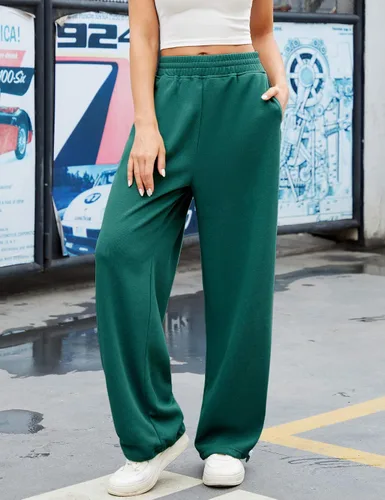 Vista 3 de Women Baggy Sweatpants Casual Wide Leg Pants