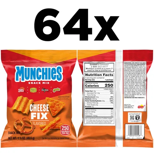 Vista 2 de Munchies Snack Mix, Cheese Fix, 1.75 onzas (paquete de 64)