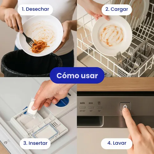 Vista 5 de ATTITUDE Cápsulas de detergente a base de plantas y veganas, sin fosfato, derivadas de forma natural, sin perfume, 26