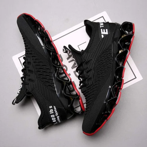 Vista 5 de Zapatos deportivos Chopben para correr, tenis a la moda con red transpirable y suela suave antideslizante, zapatos para caminar casuales y atléticos