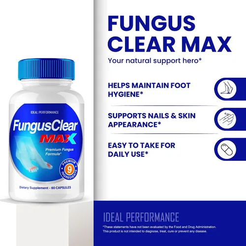 Vista 4 de IDEAL PERFORMANCE (3 unidades) Pastillas para uñas de los pies Hongus Clear Max (180 cápsulas)