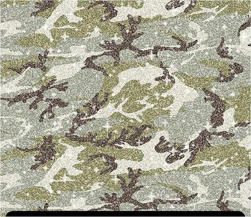 Vista 2 de Camuflaje Estampado Glitter HTV (13.33" x 12") - Camuflaje Azul