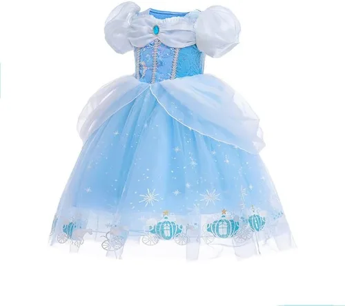 Vista 5 de Disfraz de princesa para niños y niñas + accesorios para carnaval de Halloween