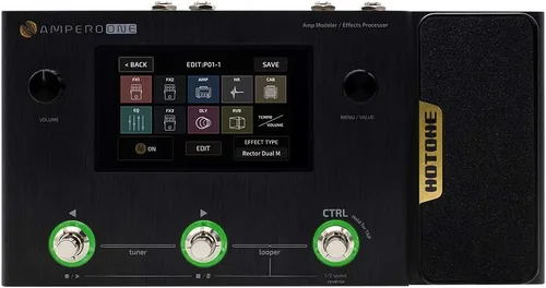 Vista 8 de HOTONE Ampero Mini MP50VN - Procesador de efectos múltiples para guitarra con pantalla táctil, modelado de gabinetes IR