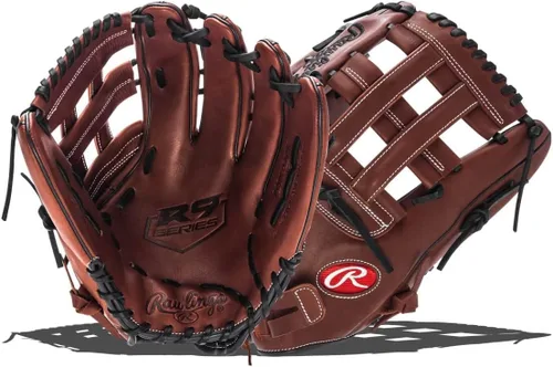 Vista 11 de Rawlings Serie de guantes de sóftbol de lanzamiento lento R9 Tamaños de 13 a 15 pulgadas