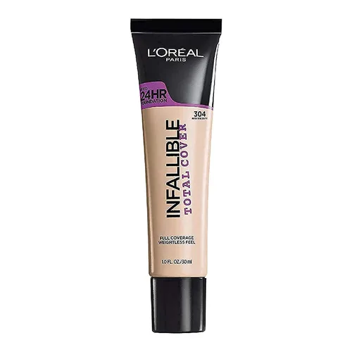 Vista 9 de L'Oreal Paris cosméticos base infalible de cubierta total, Beige Caramelo 309 Beige Caramelo