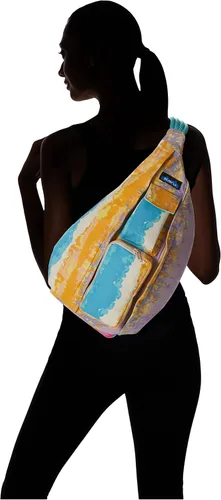 Vista 6 de KAVU Bolsa de hombro, bandolera de cuerda original con correa de hombro de cuerda ajustable