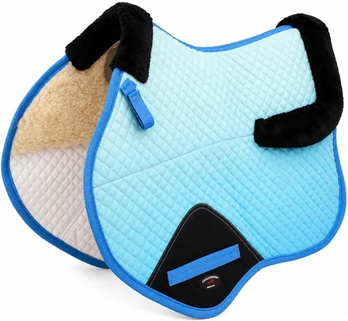 Vista 7 de CHALLENGER English Contoured Quilted All-Purpose Close Contact Trail Saddle Pad Ombre 72170-175Ombre