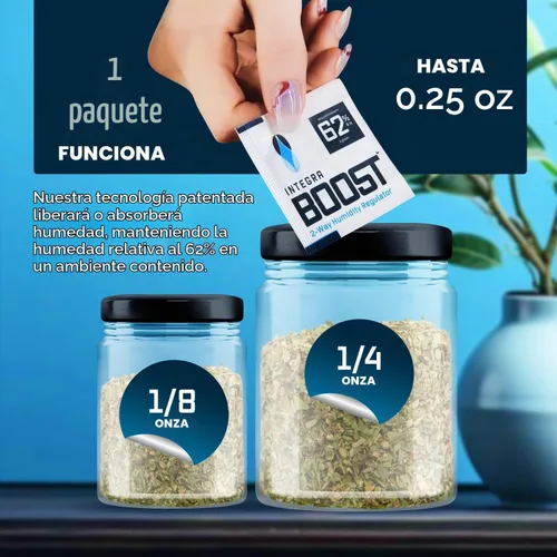 Vista 3 de Integra Boost Paquete de control de humedad de 2 vías – Tecnología patentada para el control de la humedad – Preserve el sabor y mantenga el 62%