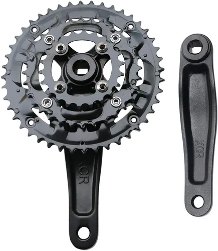 Vista 3 de 9S 9speed 22 32 44T 6.693 in longitud de manivela MTB Mountain Bike Chainset 104BCD 64BCD fácil de modificar conjunto de manivela simple