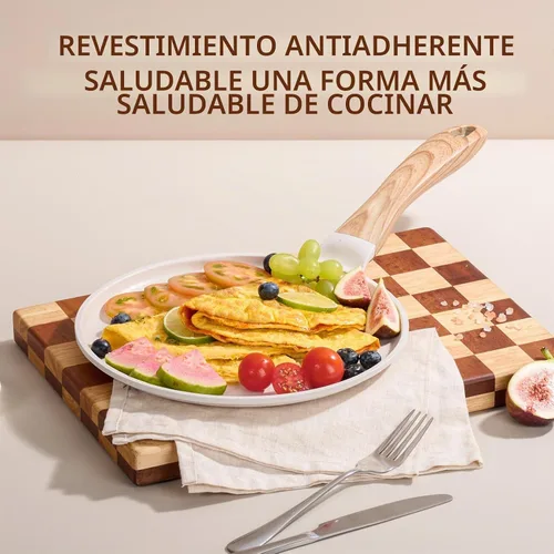 Vista 6 de JEETEE - Sartén antiadherente para crepes, bandeja plana para panqueques