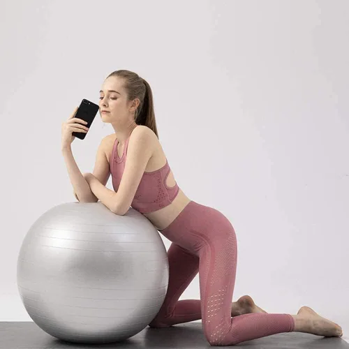 Vista 3 de MDybf Pelota de fitness Pelota de yoga Pilates Pelota de parto Pelota de pérdida de peso Moldeando Fisioterapia Asistida Balón de Entrenamiento