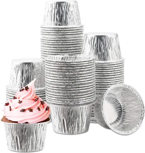 Vista 23 de EUSOAR Vasos para hornear, 50 forros para cupcakes de 3.5 onzas, forros para magdalenas de Navidad, envoltorios de cupcakes, papel para magdalenas