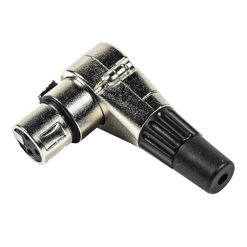 Vista 4 de HQRP Conector hembra de ángulo recto ajustable XLR de 3 pines con 7 posiciones diferentes, compatible con Pro Audio DJ Band XLR Plug Jack en ángulo