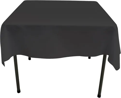 Vista 16 de GEFEII Servilletas de tela de poliéster sólido de 18 x 18 pulgadas para cocina, mantel rectangular cuadrado redondo para bodas, fiestas