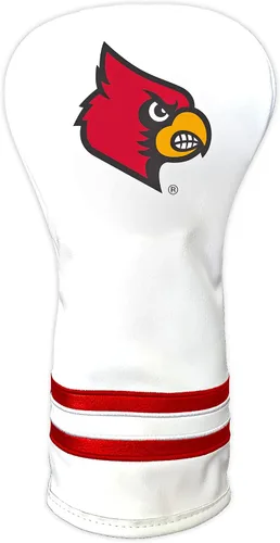 Vista 11 de Team Golf NCAA Blanco Vintage Cubierta para Cabeza de Conductor de Golf, Diseño Ajustado, Diseño Retro