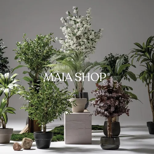 Vista 9 de Maia Shop - Árbol de plátano artificial, 4 pies, maceta negra incluida Banana