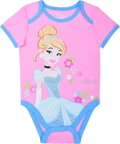 Vista 2 de Disney Paquete de 2 mamelucos con babero de Minnie, Pooh o Cenicienta para bebé niña