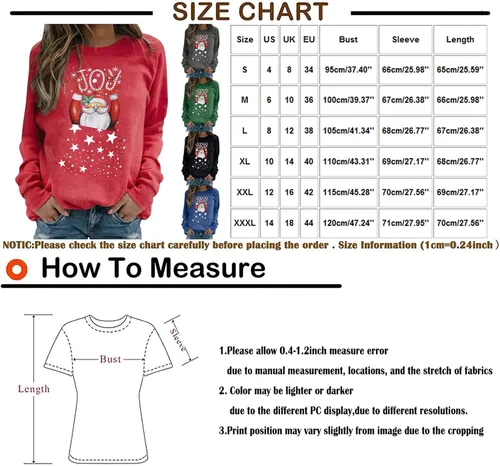 Vista 4 de Eaktool Sudaderas de Navidad para mujer e invierno, de manga larga, sueltas, casuales, ropa de gran