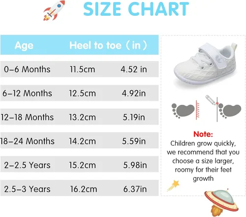 Vista 2 de FEETCITY Zapatillas de bebé para niños y niñas zapatos de primera caminata zapatos de cuna para recién nacidos zapatos de meter