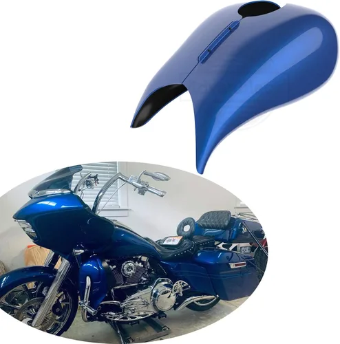 Vista 59 de Cubierta de tanque de combustible estirada para motocicleta Harley, cubiertas de tanque de 1 galón, protectores de combustible. Compatible