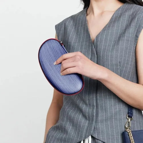 Vista 6 de Linkidea Estuche rígido extra grande para lentes de sol, bolsa de almacenamiento de gafas de sol de gran tamaño (XXL), Azul