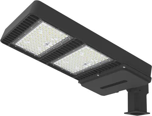 Vista 8 de Iluminación LED para estacionamiento, 150 W, caja de zapatos, luz de 19500 lm AC100-277 V, luz de área de calle para camino, jardín y lugares al