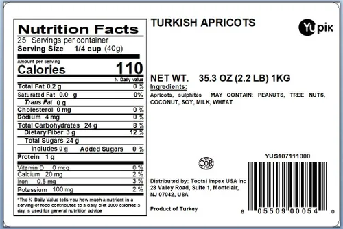 Vista 2 de Yupik Albaricoques turcos secos, 2.2 libras (35.2 onzas), frutas secas, albaricoques sin hueso, sin azúcar añadido, naturalmente dulces, sin aceite