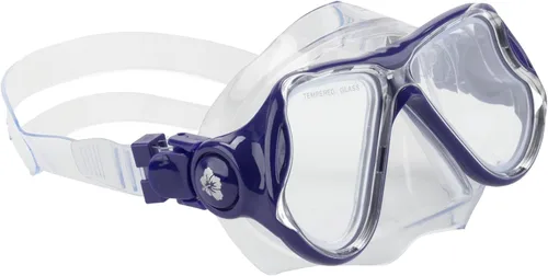 Vista 4 de Hawaii Divers Manta Ray Adult Snorkel Set - Premium 2-Window Tempered Glass Snorkel Mask with Silicone Mouthpiece, Snorkeling Gear for Adults