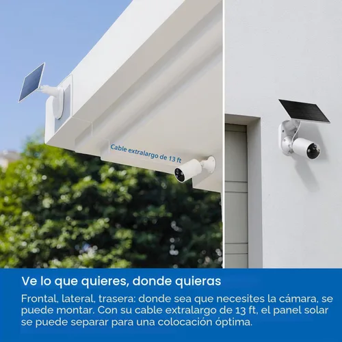 Vista 4 de Tapo Panel solar A200, (compatible con MagCam C425, C420 y C400), potencia de carga de larga duración con células solares de alta eficiencia, IP65