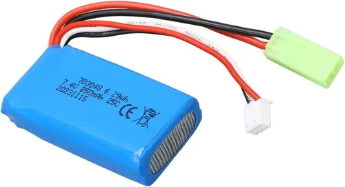 Vista 2 de plplaaoo 7.4V 850mAh batería de litio 703048 profesional ligera fuente de alimentación de alto rendimiento para WLToys V912 V262 V333 V353 BQ202 RC