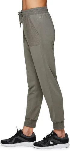 Vista 4 de RBX Active - Pantalones deportivos ligeros de rizo francés para mujer con bolsillos