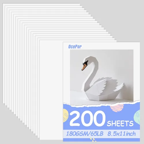 Vista 10 de OcePor 100 hojas de cartulina negra de 11" x 17", 65lb/180gsm Cartulina negra, papel de cartulina gruesa, papel de cartulina pesado para impresora