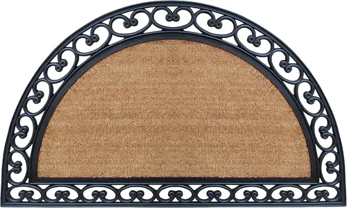 Vista 15 de A1HC Tapete para Puerta de Fibra de Coco Natural y Caucho, 30"x48" – Grueso, Duradero, Resistente, Anti-Desprendimiento, Resistente a la Medio